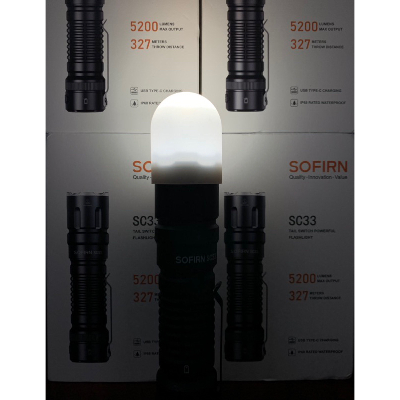 Tản sáng Silicone cho đèn pin Sofirn SC33, mềm dẻo co giãn tốt
