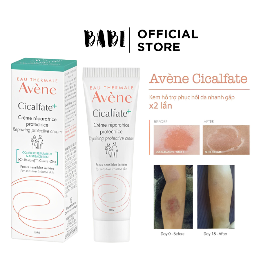 Kem dưỡng Avene Cicalfate Re'paratrice Cream phục hồi, làm sẹo 40ml
