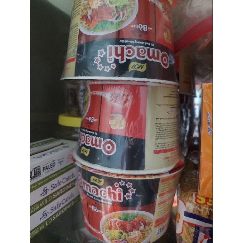 Mì omachi bò hầm thùng 12 tô