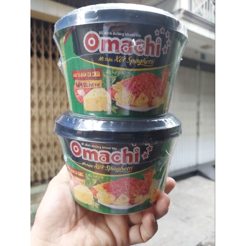 Mì Omachi trộn xốt spaghetti thùng 12 tô