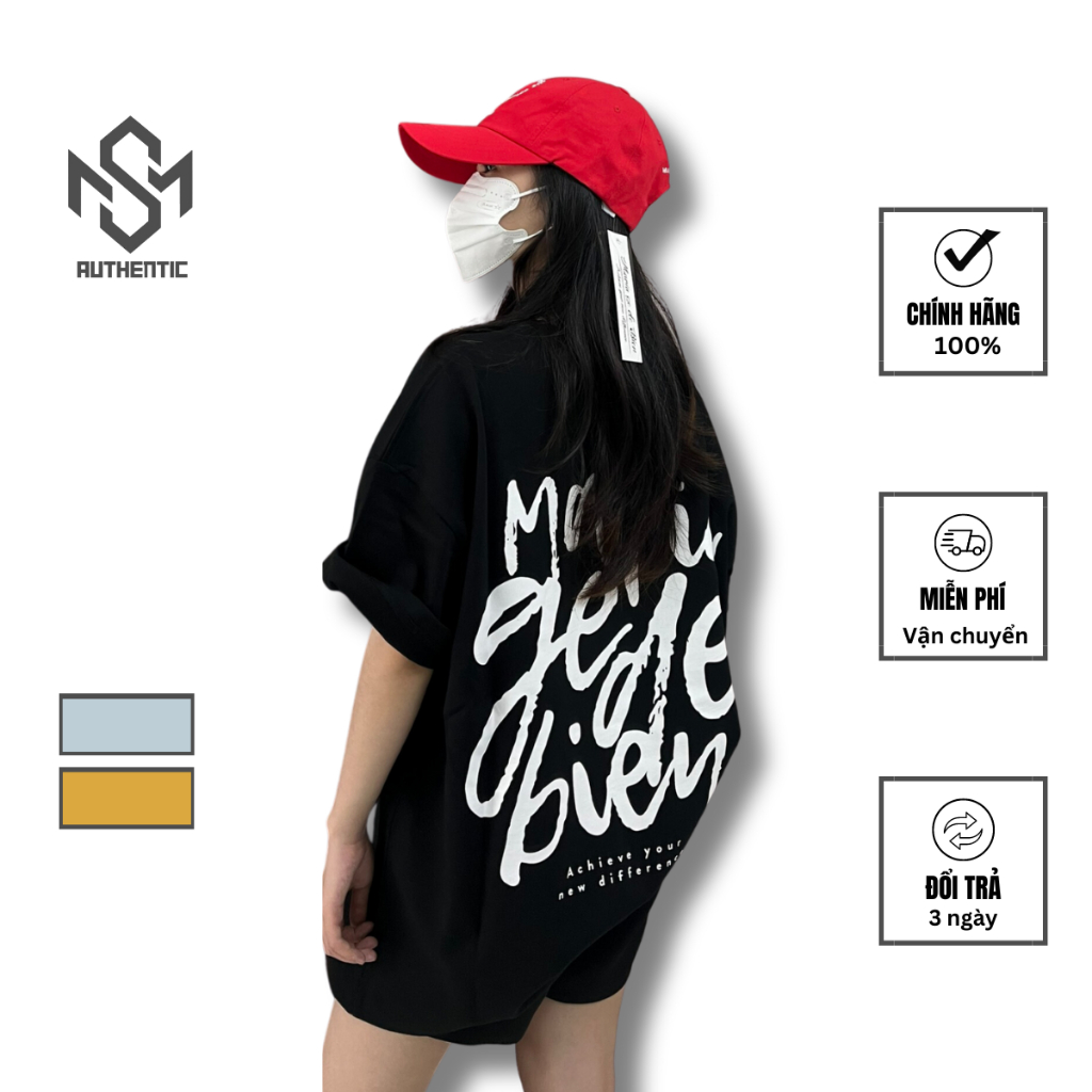 Áo thun cộc tay MGDB chính hãng form rộng unisex - áo phông in logo basic chất cotton thấm hút mồ hôi Maria Ge De Bien