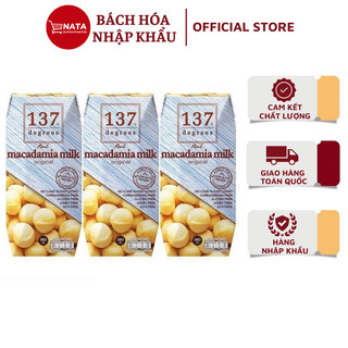 Sữa hạt mắc ca nguyên chất 137 degrees 180ml