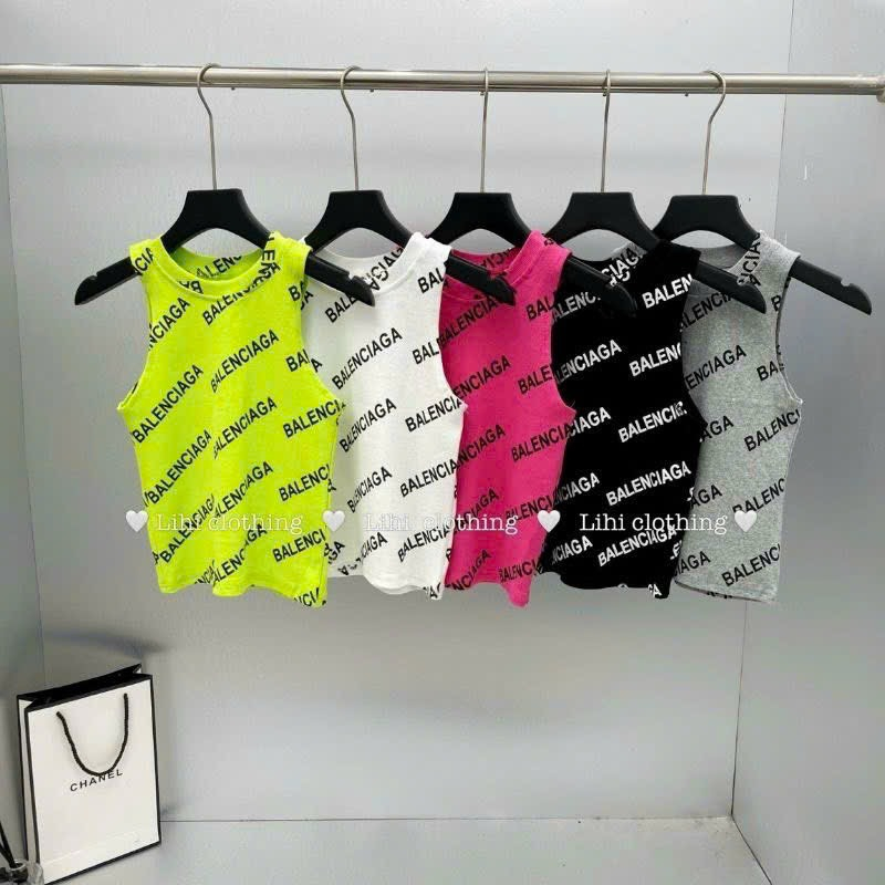 Áo Body Sát Nách, Áo Ba Lỗ Chất Tăm Mềm Mại Chữ Balen Trẻ Trung Cá Tính Dễ Mix Đồ Tổng Kho Quần Áo VP88487