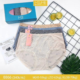 Quần lót nữ kháng khuẩn làm mát MB 8866 cạp cao