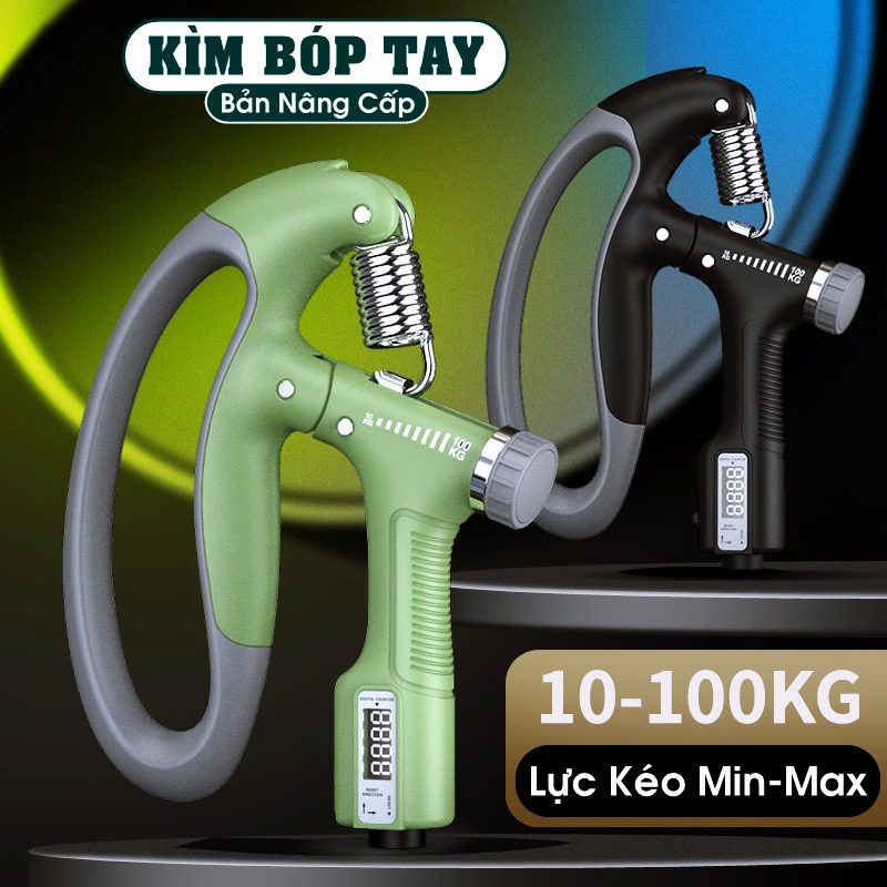 Kìm Bóp Tay, Kìm Tập Cơ Tay, cẳng tay Dụng Cụ Tập Gym Tại Nhà Điều Chỉnh Lực Có Đếm 5-100kg