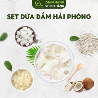 Set Chè Dừa Dầm Hải Phòng - Set Nguyên Liệu Nấu Chè Dừa Dầm Hải Phòng 15 20 Chén