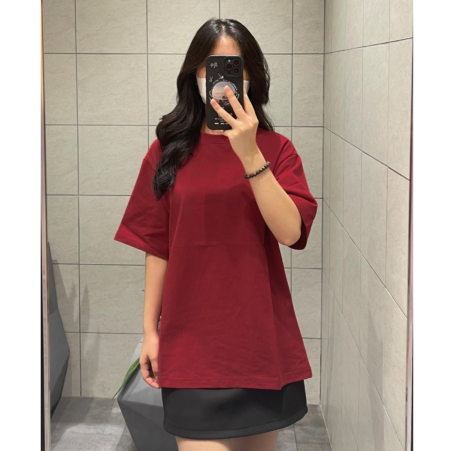 Áo Phông Trơn Tay Lỡ Form Rộng Unisex , Chất Cotton Khô