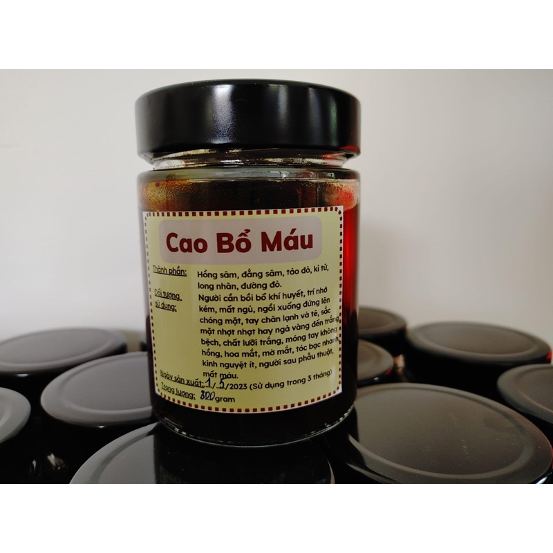 CAO BỔ MÁU hũ thuỷ tinh 300g