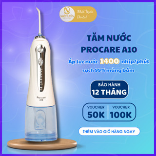 Máy Tăm Nước PROCARE A10 - Làm Sạch Sâu Kẽ Răng, Hạn Chế Sâu Răng, Hôi Miệng Với 5 Chế Độ [ BH 12 THÁNG ]