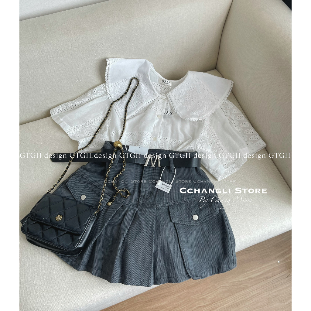 Siuu phẩm sơ mi ren cổ sen nhọn so hott Size SM hàng QC