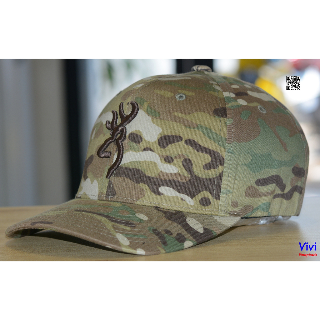 Nón camo bít đuôi Browning Phantom Multicam Camo Fit Cap,mũ lưỡi trai pít đuôi size nhỏ thời trang thể thao