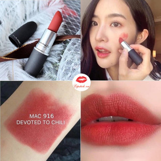 [Bill US] GiftSet Son MAC 3 thỏi Fullsize (Devoted to Chili, Ruby woo, Lady danger)