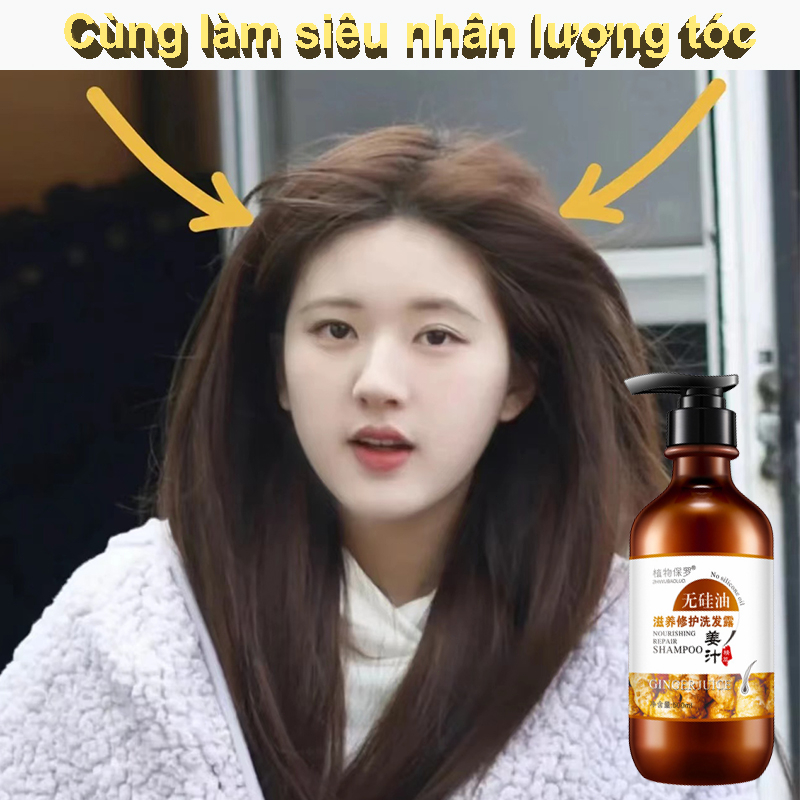 Dầu gội đầu Dầu gội mọc tóc Chắc khỏe chân tóc Phục hồi hư tổn cho tóc Dầu gội gừng trị gàu 800ml