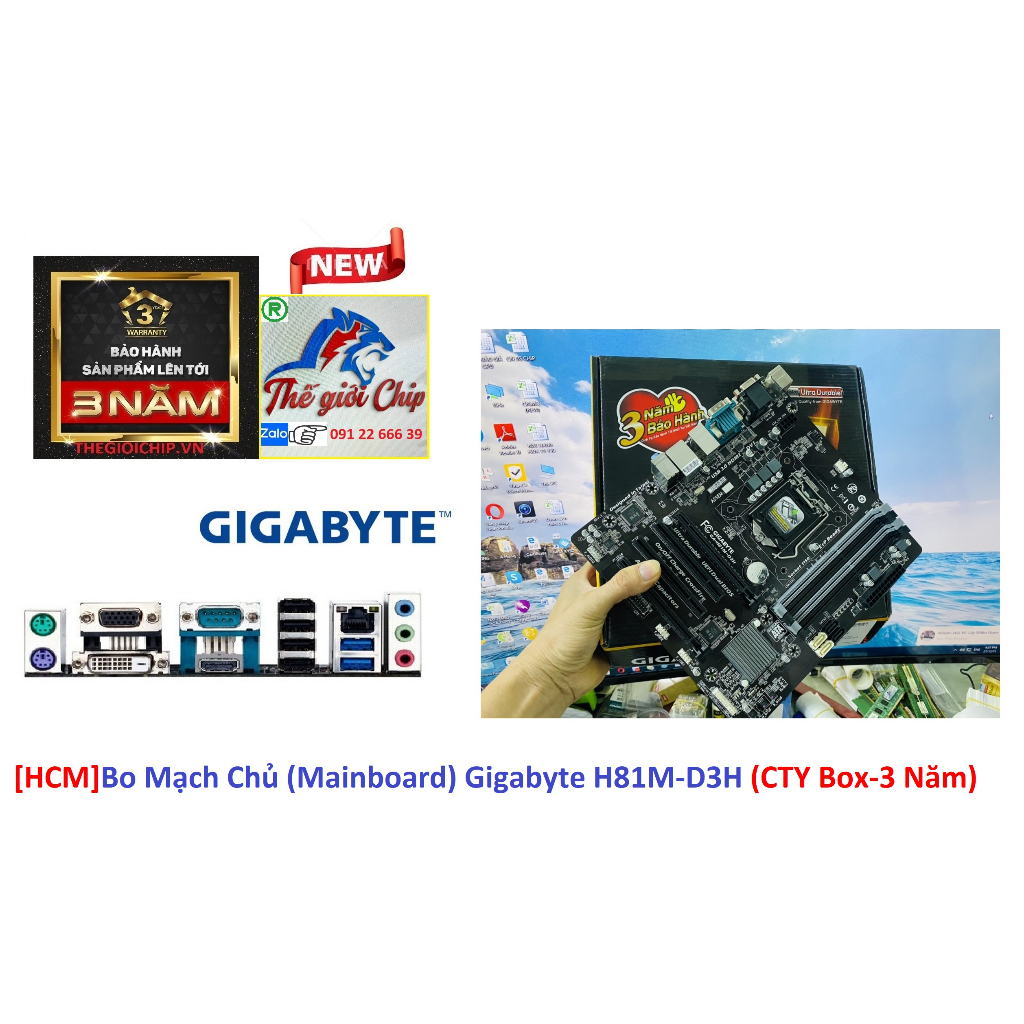 Bo Mạch Chủ  Gigabyte H81M-D3H