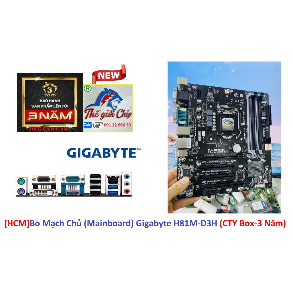 Bo Mạch Chủ  Gigabyte H81M-D3H