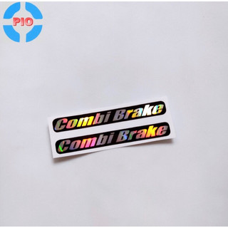 Cặp tem decal dán xe combi brake chống thấm nước bền màu