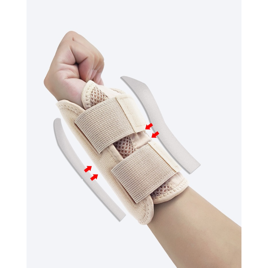 Đai Nẹp Cố Định Khớp Cổ Tay 2 Thanh Nẹp