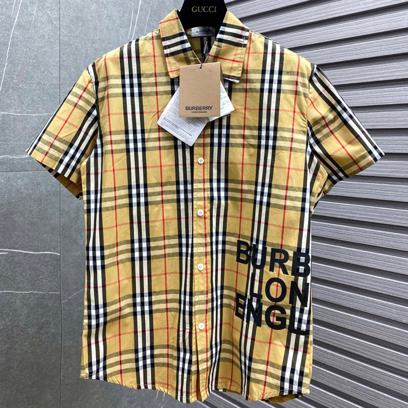 Áo Sơ Mi Cộc Tay BBR London England 🔥 Chất Áo Cao Cấp 3158 Thoáng Mát