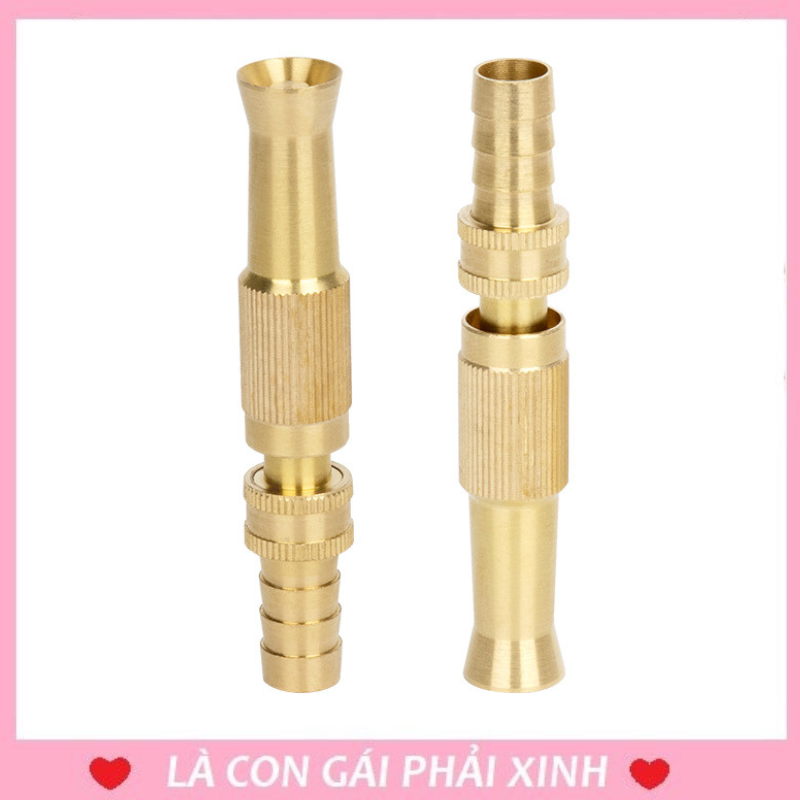 Vòi xịt nước tăng áp bằng đồng thau, đầu vòi tăng áp suất nước cực mạnh thuận tiện cho việc rửa xe, tẩy rửa nhà cửa