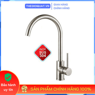 Vòi rửa chén inox SUS 304 cao cấp, ống xoay linh hoạt