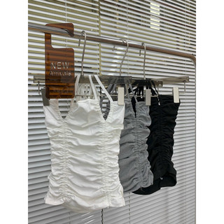 Áo croptop rút dây (ảnh thật/ có sẵn)