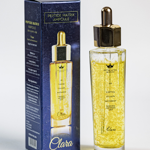 Serum Dưỡng Ẩm Peptide Matrix Ampoule dưỡng da, Serum Chống Lão Hóa Da Clara 50ml