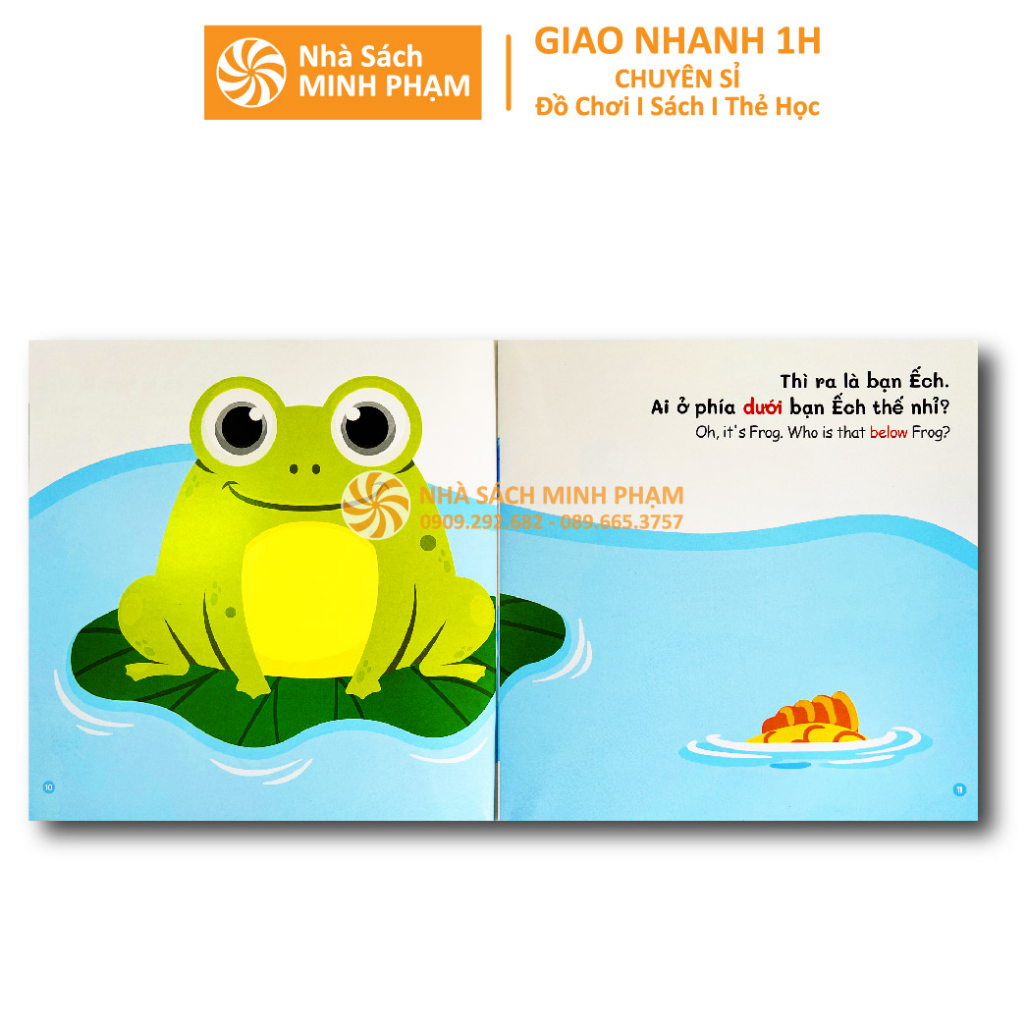 Sách - Bộ 8 Quyển Ehon Toán Học Song Ngữ Anh Việt Cho bé Từ 0-3 Tuổi: Cùng Con Học Toán