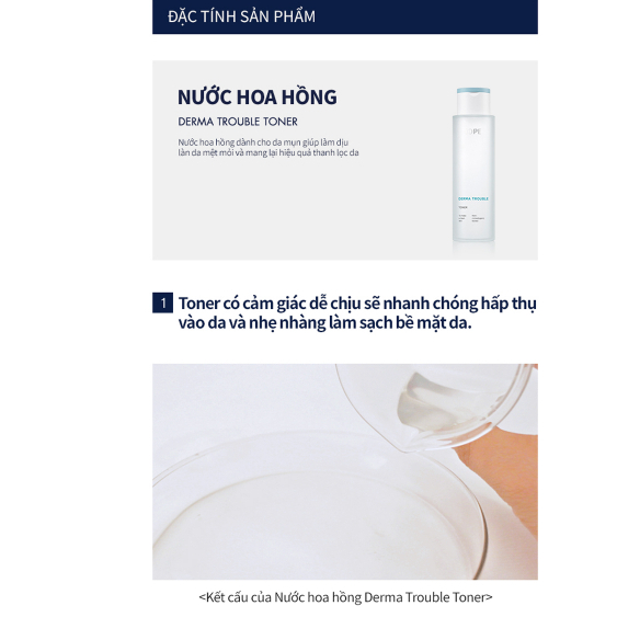 Nước hoa hồng IOPE Derma Trouble Toner 200ml cân bằng ẩm cho da Daily Beauty Official