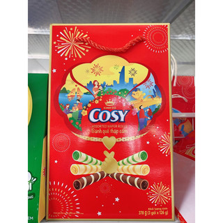 Hộp bánh quế cosy vị thập cẩm hàng túi xách 378gr