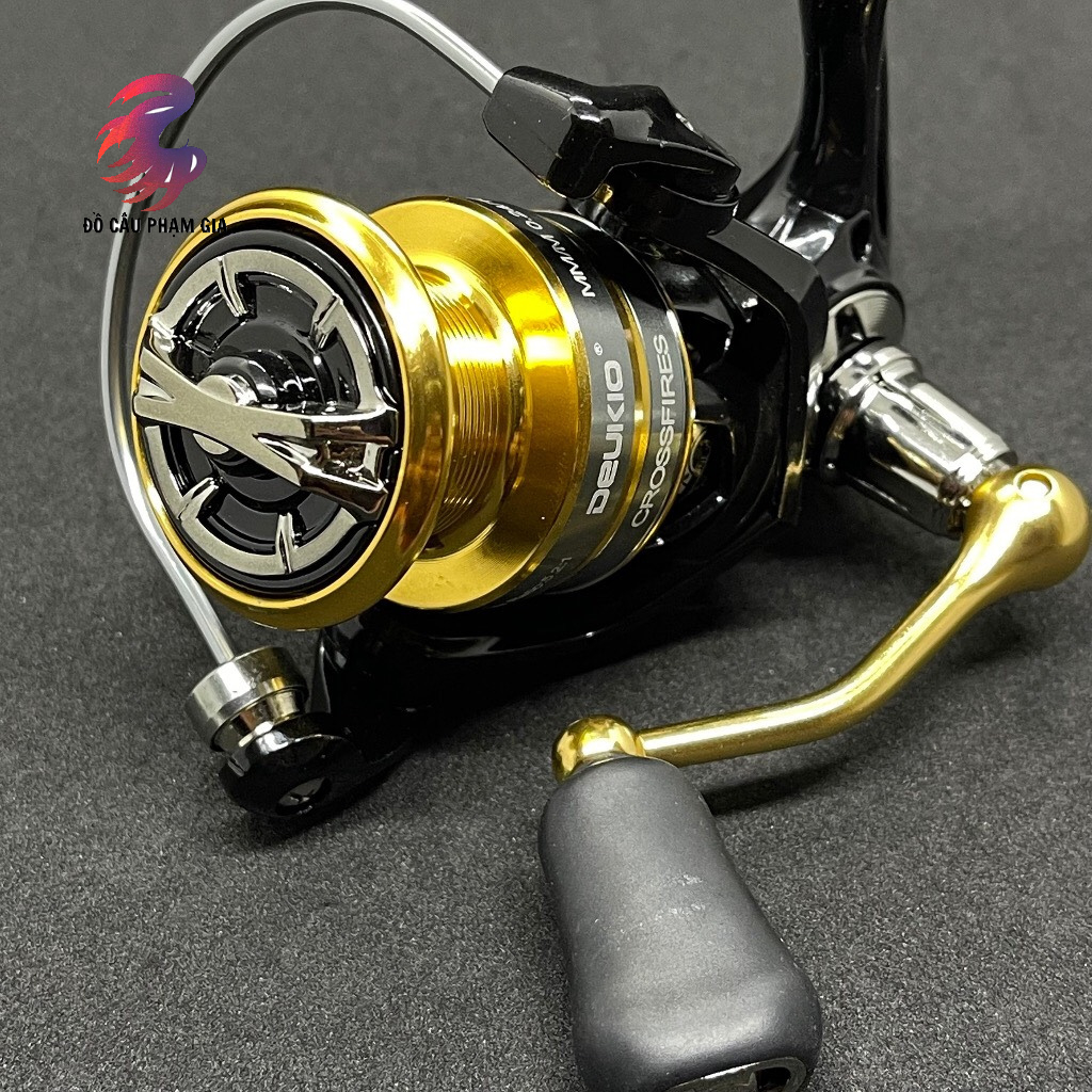 Máy Câu Deukio CrossFire DZ2000-DZ3000 Quay Siêu Êm, Chất Liệu Kim Loại