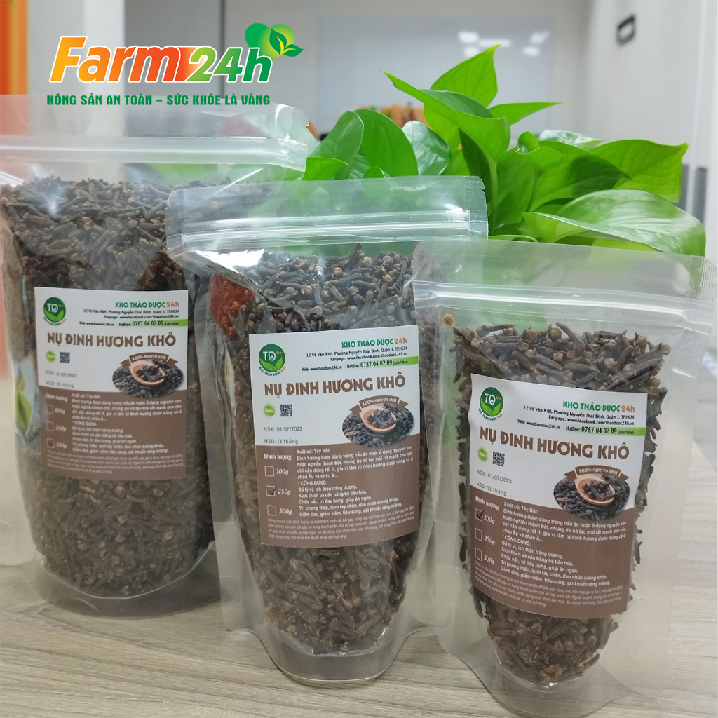 Nụ đinh hương khô Tây Bắc, gia vị cho các món ăn thơm ngon , giảm ho, cải thiện tiêu hóa | Farm24h