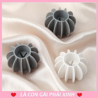 Bóng giặt silicon 13 khía, bóng giặt quần áo sử dụng trong máy giặt, hỗ trợ giặt sạch, chống rối quần áo khi giặt máy