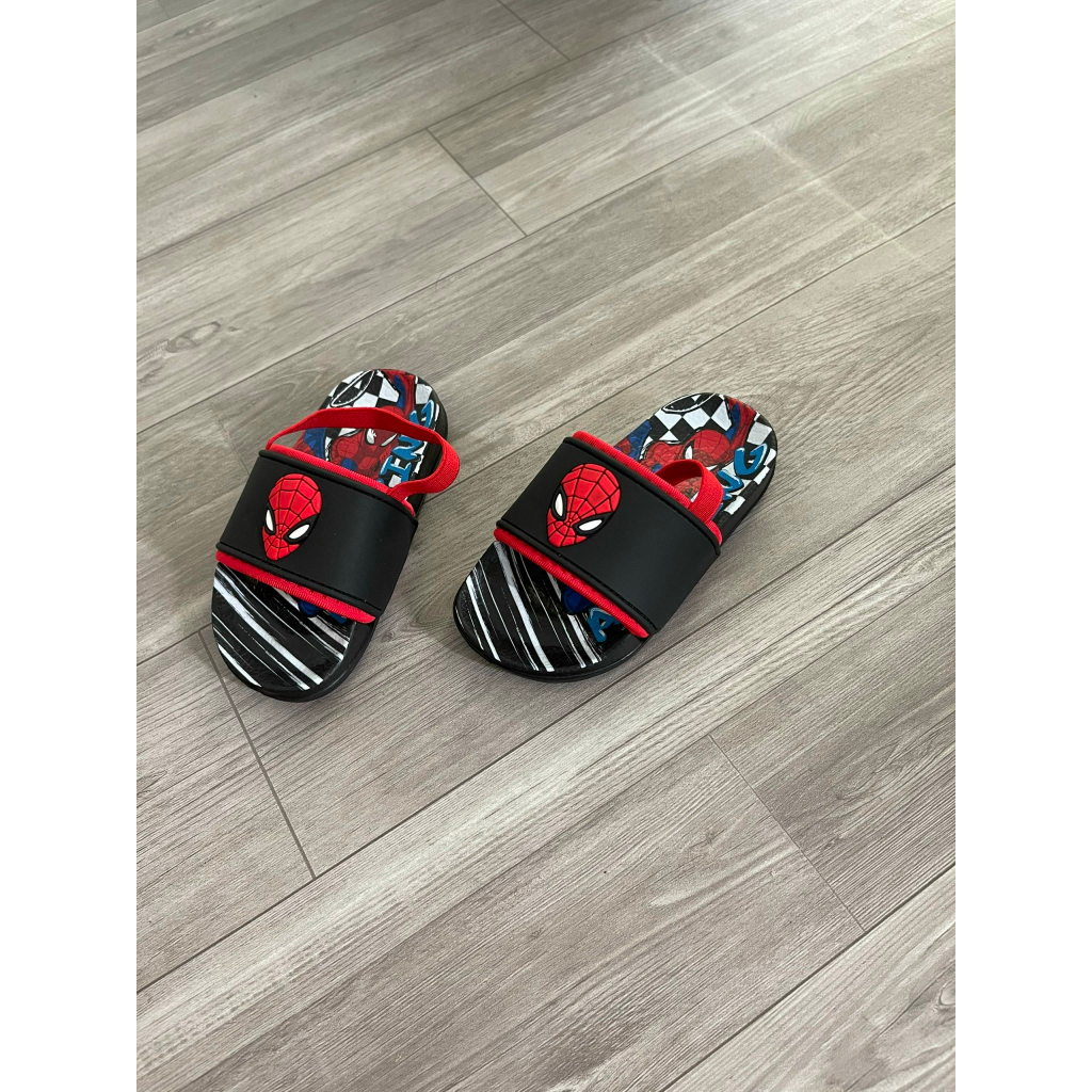 Jelly's Shoes - Dép lê bé trai siêu nhân nhện siêu cute mềm dẻo đế đúc không trơn trượt