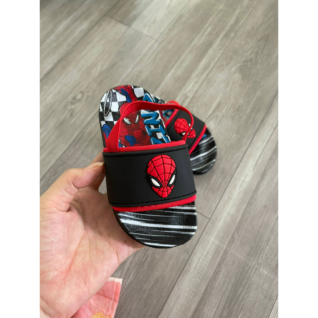 Jelly's Shoes - Dép lê bé trai siêu nhân nhện siêu cute mềm dẻo đế đúc không trơn trượt