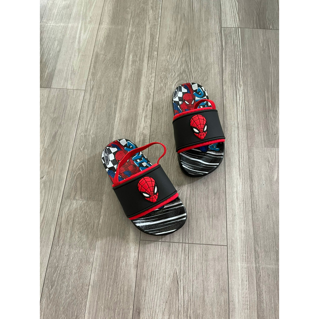 Jelly's Shoes - Dép lê bé trai siêu nhân nhện siêu cute mềm dẻo đế đúc không trơn trượt