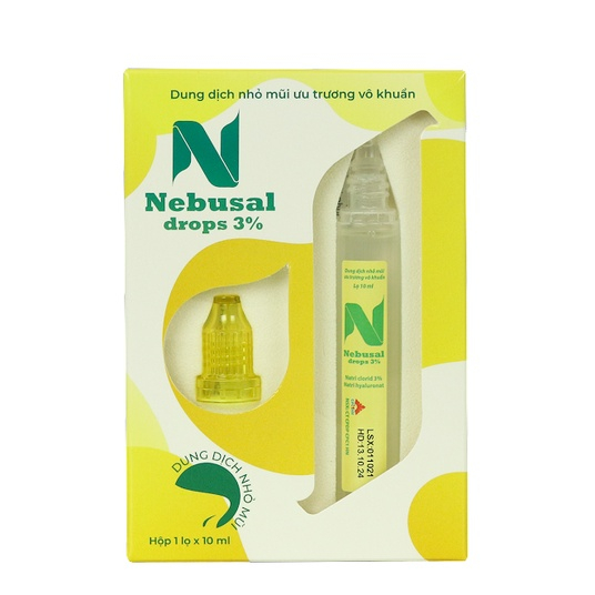 Dung Dịch Nhỏ Mũi Ưu Trương Nebusal Drop 3% - Giúp Mũi Thông Thoáng