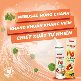 Dung Dịch Xịt Mũi Nebusal Spray Chiết Xuất Húng Chanh Giảm Nghẹt Mũi Và Sổ