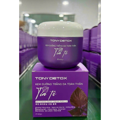 COMBO kem body tia to. Kem Body Dưỡng Trắng Da Toàn Thân Tía Tô 180g, Kích Trắng Tía Tô Dưỡng Trắng Da Toàn Thân 250g