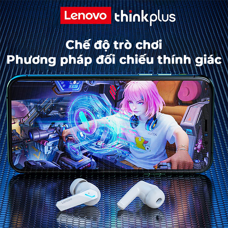 Lenovo thinkplus GM2 PRO TWS Gaming không dây Tai nghe chơi game độ trễ thấp giảm tiếng ồn Có Mic