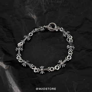  Vòng Tay Nam Nữ Chrome Heart Mạ Bạc Chống Gỉ,Lắc Tay Unisex M20Store Retro Dễ Phối Cá Tính Đẹp 