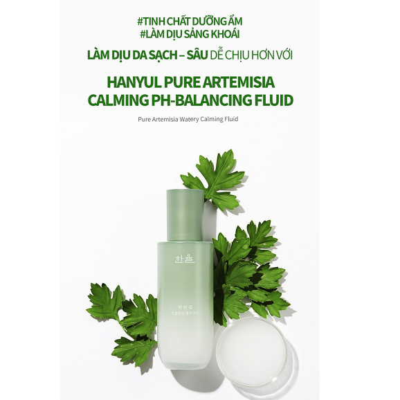 Tinh chất dưỡng da sáng dịu da HANYUL Pure Artemisia Calming PH-Balancing Fluid 125ml Daily Beauty Official
