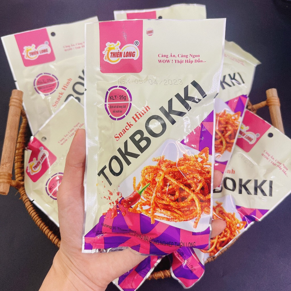Snack hình tokbokki Thiên Long, que cay 26g  -Tiệm ăn vặt ĂN LÀ MÊ ăn vặt tuổi thơ