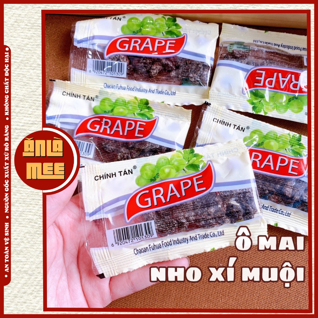 Ô mai nho xí muội -Tiệm ăn vặt ĂN LÀ MÊ ăn vặt tuổi thơ