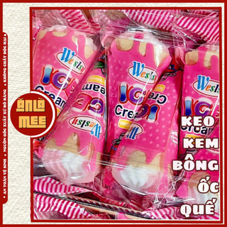 Kẹo bông dẻo kem ốc quế vị dâu tây, kẹo kem bông ốc quế -Tiệm ăn vặt ĂN LÀ MÊ ăn vặt tuổi thơ