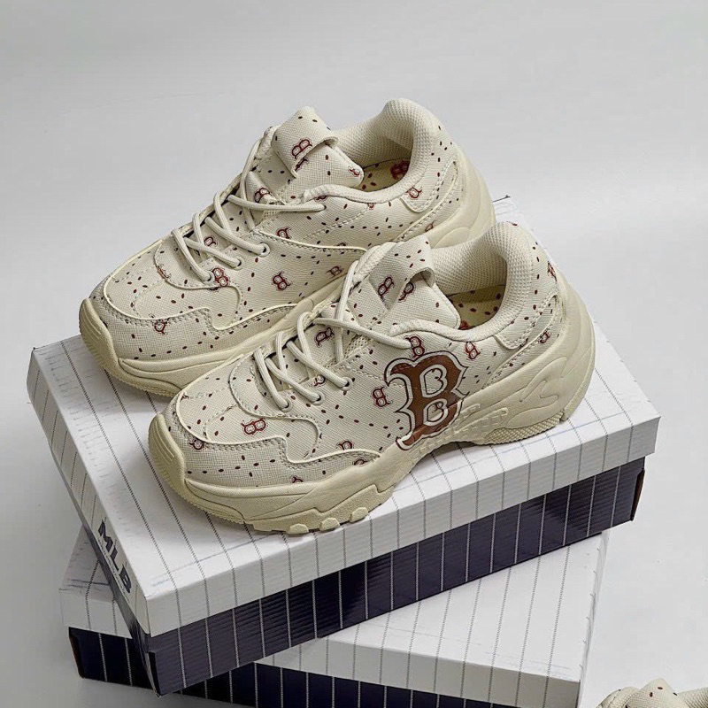 GIÀY M’LB BIG’BAG B CHUNKY MONOGRAM WHITE BROW SC [ Full Box + Free Ship ]