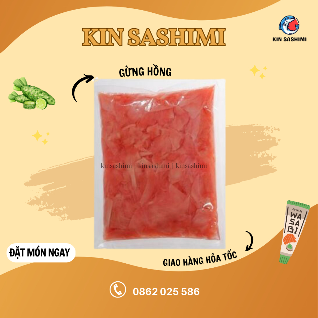 Gừng hồng 100gr ăn kèm sashimi
