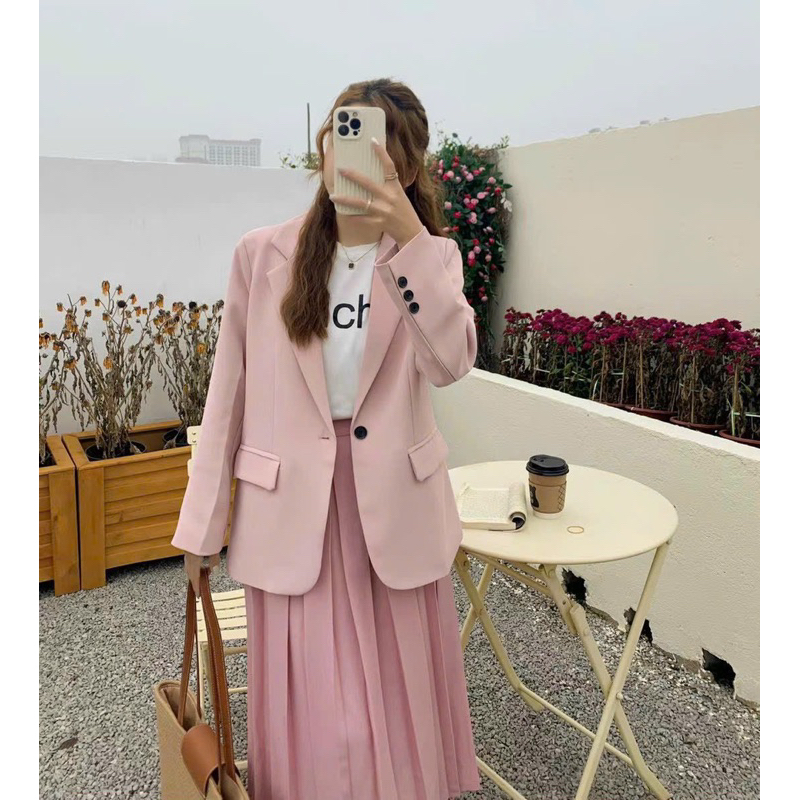 Áo blazer mẫu mới có khuy lưng