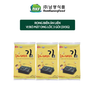 Rong Biển Ăn Liền Namkwang Food Vị Bơ Mật Ong Lốc 3 Gói
