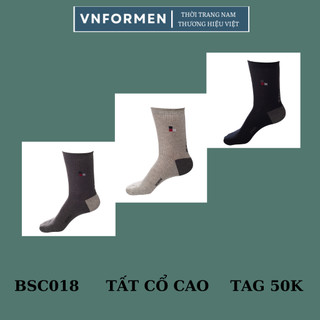 Tất nam bizmen cổ cao dòng cao cấp khử mùi - 3 màu bsc01808