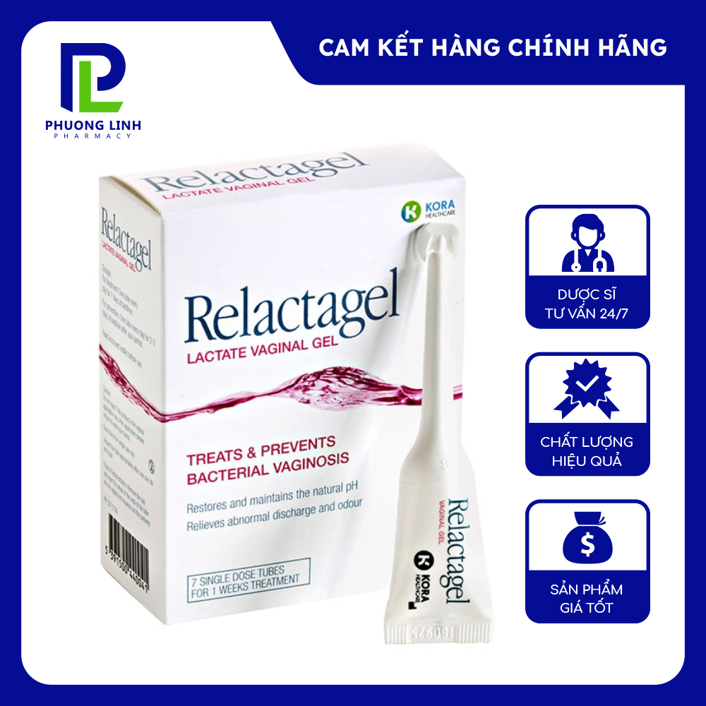 Relactagel 7 Tuýp Gel Phụ Khoa, Chăm Sóc Vùng Kín, Phòng Ngừa Nhiễm Khuẩn (nhập khẩu chính hãng)